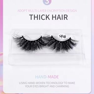 Thick Black False Eyelashes